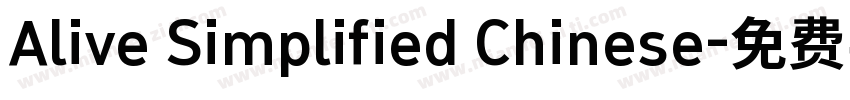 Alive Simplified Chinese字体转换